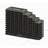 Apartment block A (12 stories) : Diorama City Building 3D unpainted kit 1:600 size 3018