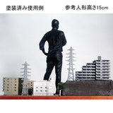 Apartment block A (12 stories) : Diorama City Building 3D unpainted kit 1:600 size 3018