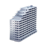 Apartment block B (13 stories) : Diorama City Building 3D unpainted kit 1:600 size 3019