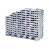 Apartment block B (13 stories) : Diorama City Building 3D unpainted kit 1:600 size 3019