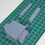 Station Building & Platform : Diorama City Building 3D unpainted kit 1:600 size 3020