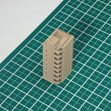 Next building on the left : Diorama City Building 3D unpainted kit 1:600 size 3021