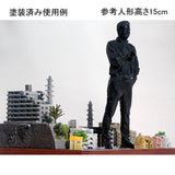 Next building on the left : Diorama City Building 3D unpainted kit 1:600 size 3021