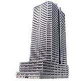Tower Mansion B : Diorama City Building 3D unpainted kit 1:600 size 3024