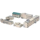 Elementary School Set : Diorama City Building 3D unpainted kit 1:600 size 3025
