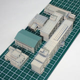 Elementary School Set : Diorama City Building 3D unpainted kit 1:600 size 3025