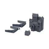 Forest Pavilion with Bridge : Fantasy Realm Architecture Building 3D unpainted kit 1:600 size 4001