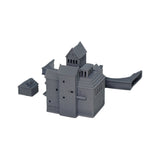 Forest Pavilion with Bridge : Fantasy Realm Architecture Building 3D unpainted kit 1:600 size 4001