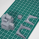 Forest Pavilion with Bridge : Fantasy Realm Architecture Building 3D unpainted kit 1:600 size 4001