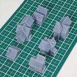 Village of the Beginning (set of 6 buildings) : Fantasy Realm Architecture Building 3D unpainted kit 1:600 size 4002