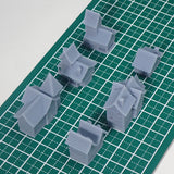 Village of the Beginning (set of 6 buildings) : Fantasy Realm Architecture Building 3D unpainted kit 1:600 size 4002