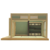 6 tatami mat Japanese-style room with tokonoma (alcove) and tokowaki (floor armpit) with accessories : Matsumoto Craft Works Yoshihiko Matsumoto Painted 1:18 scale