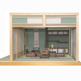 6 tatami mat Japanese-style room with tokonoma (alcove) and tokowaki (floor armpit) with accessories : Matsumoto Craft Works Yoshihiko Matsumoto Painted 1:18 scale