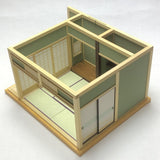 6 tatami mat Japanese-style room with tokonoma (alcove) and tokowaki (floor armpit) with accessories : Matsumoto Craft Works Yoshihiko Matsumoto Painted 1:18 scale