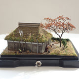 Straw-roofed farmhouse in autumn : Art Stage K - painted 1:150 size