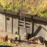 Straw-roofed farmhouse in autumn : Art Stage K - painted 1:150 size