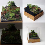 Logging railroad - A worker taking a smoke break : Art Stage K Painted 1:87 size