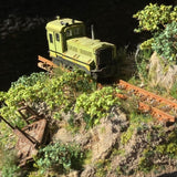 Logging railroad - A worker taking a smoke break : Art Stage K Painted 1:87 size