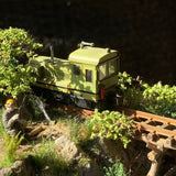 Logging railroad - A worker taking a smoke break : Art Stage K Painted 1:87 size