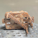 Logging railroad - A worker taking a smoke break : Art Stage K Painted 1:87 size