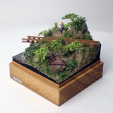 Logging railroad - A worker taking a smoke break : Art Stage K Painted 1:87 size