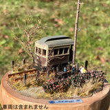 Sasanqua and the grilled Japanese sweet potato cart : Art Stage K diorama work 1:150scale N-gauge