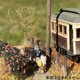 Sasanqua and the grilled Japanese sweet potato cart : Art Stage K diorama work 1:150scale N-gauge