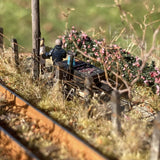 Sasanqua and the grilled Japanese sweet potato cart : Art Stage K diorama work 1:150scale N-gauge