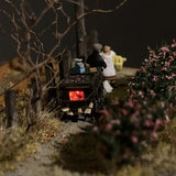 Sasanqua and the grilled Japanese sweet potato cart : Art Stage K diorama work 1:150scale N-gauge