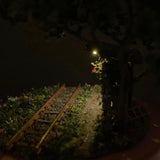 Morning Glory Blooming Light Rail Station : Art Stage K, 1:87 scale HO Narrow display stand art work