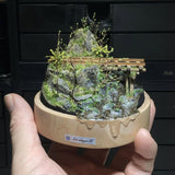 Forest Railway Spring Log Bridge: Art Stage K - Diorama Art Work 1:87 Scale