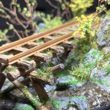 Forest Railway Spring Log Bridge: Art Stage K - Diorama Art Work 1:87 Scale