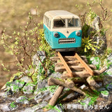 Forest Railway Spring Log Bridge: Art Stage K - Diorama Art Work 1:87 Scale