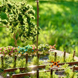 Hydrangeas and a railroad crossing : Art Stage K - Diorama Art Work 1:150 scale N gauge