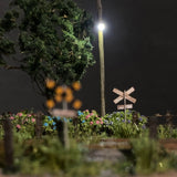Hydrangeas and a railroad crossing : Art Stage K - Diorama Art Work 1:150 scale N gauge