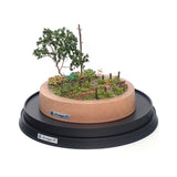 Hydrangeas and a railroad crossing : Art Stage K - Diorama Art Work 1:150 scale N gauge