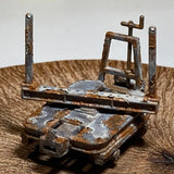 Abandoned freight car in a forest railway : Art Stage K - Diorama Art Work 1:87 scale HO narrow gauge