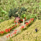Rural landscape with red spider lilies : Art Stage K - Diorama Art Work 1:150 scale