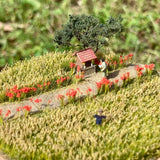 Rural landscape with red spider lilies : Art Stage K - Diorama Art Work 1:150 scale