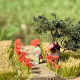 Rural landscape with red spider lilies : Art Stage K - Diorama Art Work 1:150 scale