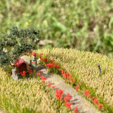 Rural landscape with red spider lilies : Art Stage K - Diorama Art Work 1:150 scale