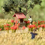 Rural landscape with red spider lilies : Art Stage K - Diorama Art Work 1:150 scale