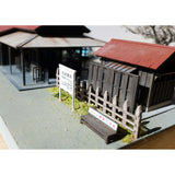 Kamikanbai Station in spring : Modelling 375 diorama work 1:80scale 375-01