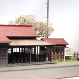 Kamikanbai Station in spring : Modelling 375 diorama work 1:80scale 375-01