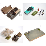 Kamikanbai Station in spring : Modelling 375 diorama work 1:80scale 375-01