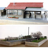375-14 Spring Kamikanbai Station II: Modeling 375 diorama art work 1:80
