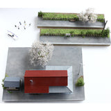 375-14 Spring Kamikanbai Station II: Modeling 375 diorama art work 1:80