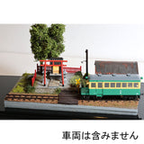 Light Railroad Scenery with a small village shrine : Keichu Matsuo Diorama Work 1:80 scale (HO narrow) Diorama No.5