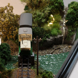 Scenery of a railroad bridge with fireflies dancing : Keichu Matsuo Diorama work 1:80 scale (1:80 narrow, 9mm) Diorama No.8