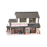 Scenes of the Showa Era: Yokoyama Bicycle Shop (with Car) : Keichu Matsuo, Pre-painted Model, 1:80 Scale, Scene No. 14